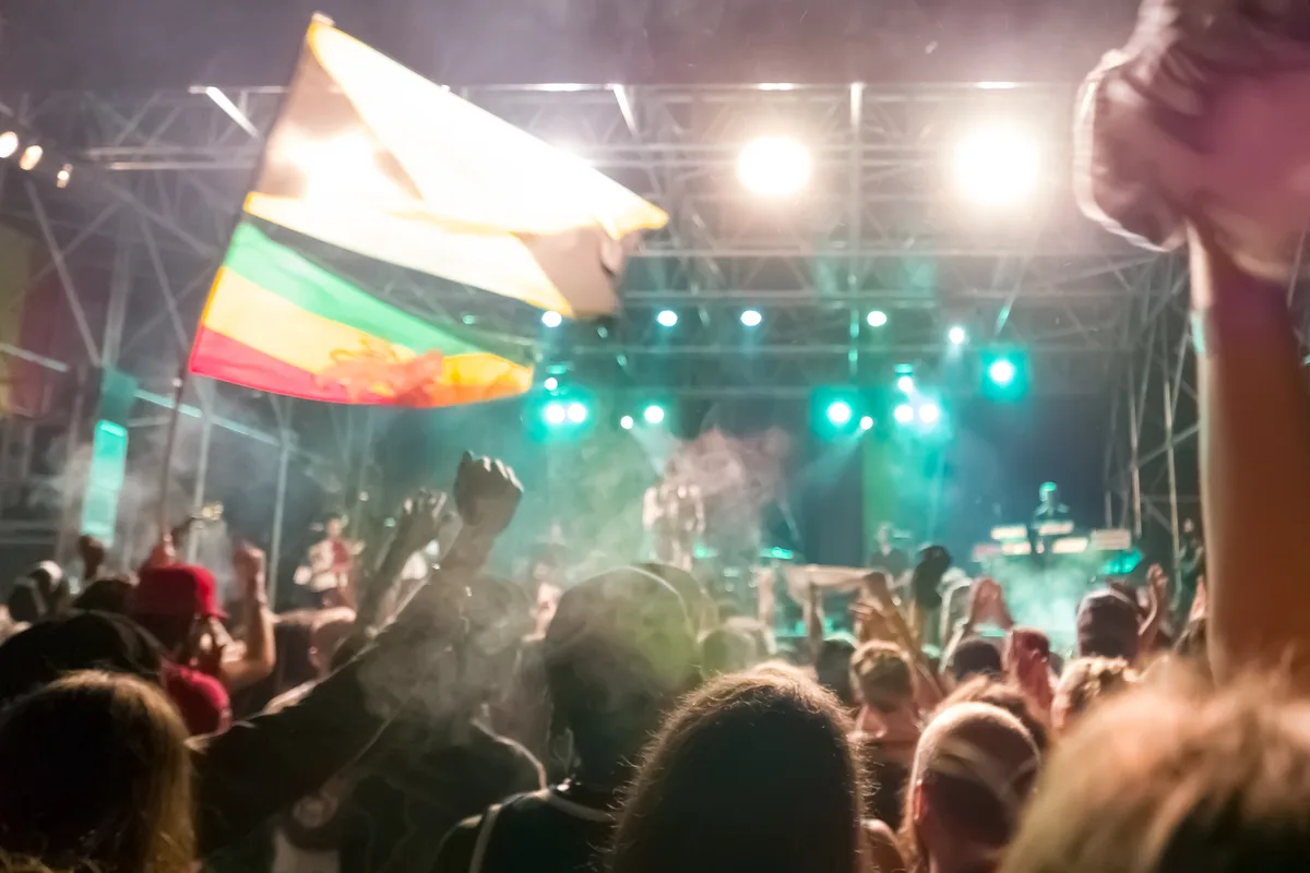 Ziggy Marley performing live in concert